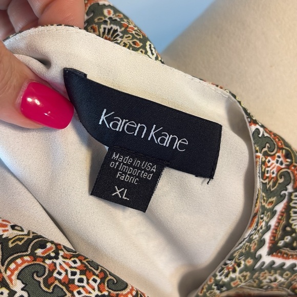 Karen Kane women’s desert Gypsy paisley print flowy tank top shell layer look XL - Picture 8 of 13